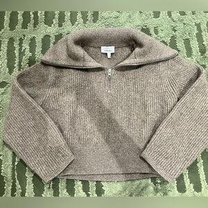 Cozy Brown Cowl Neck Sweater
